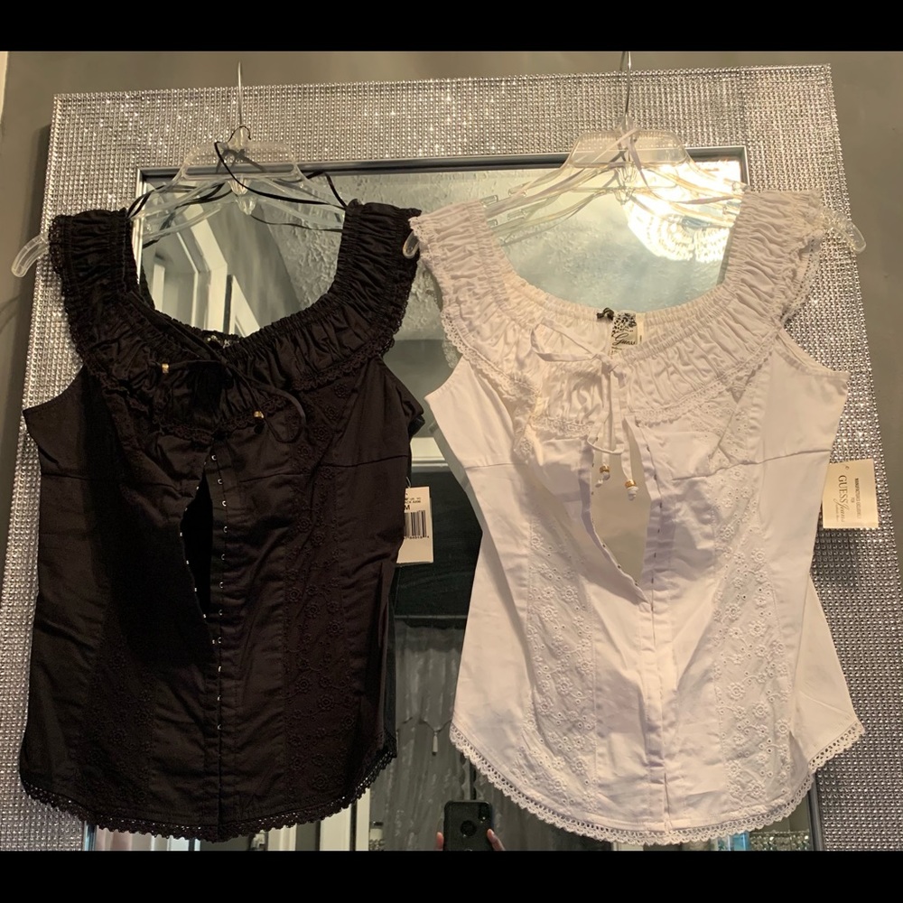 *****SOLD*****Guess Top, White, Size Medium